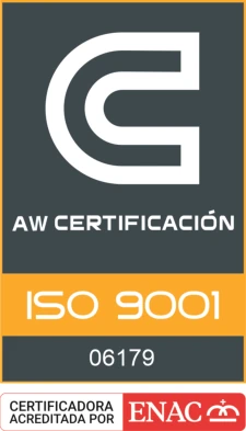 AW Zertifizierung nach UNE-EN ISO 9001:2015 – Sicherheitsnetze und Schutznetze VISORNETS
