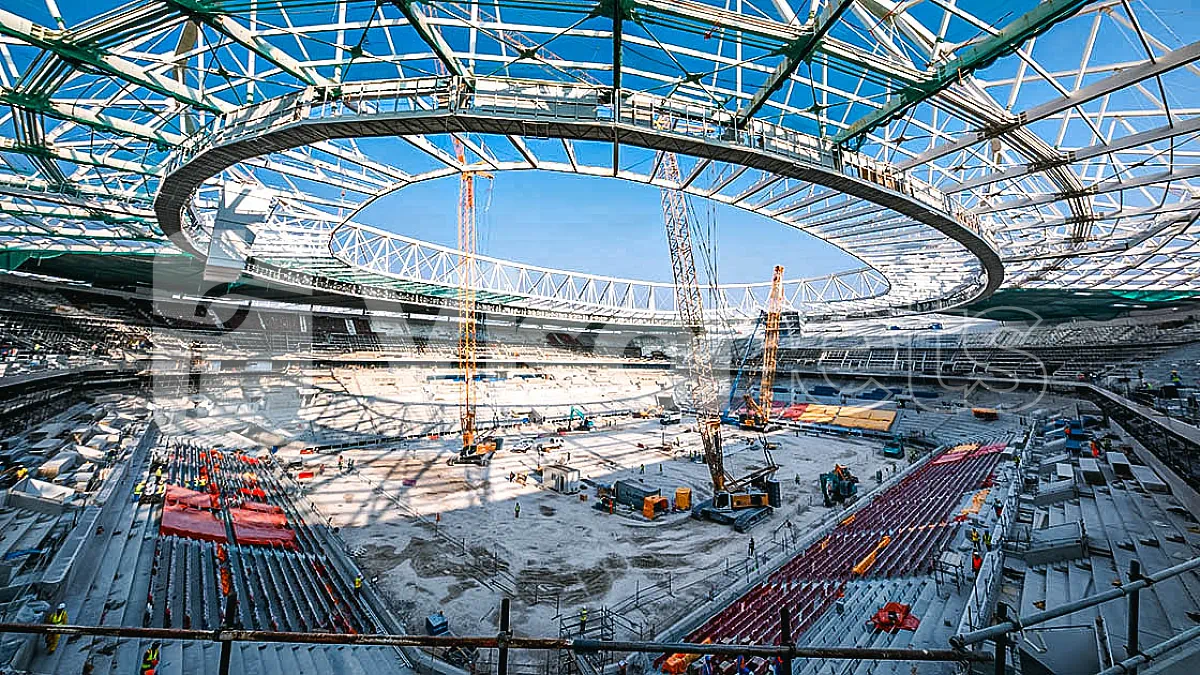 Sicherheitsnetze des Typs "S" VISORNETS für das Stadion "Al Rayyan" in Katar (Fußball-Weltmeisterschaft 2022)