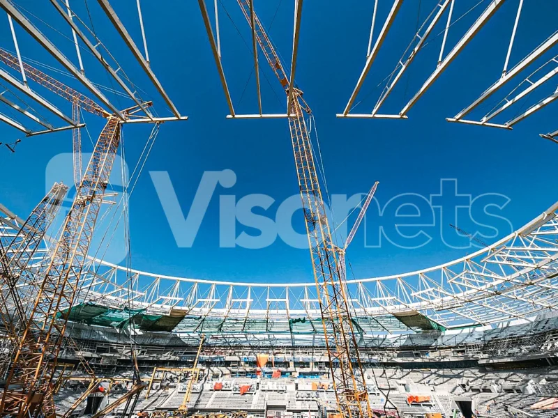 Sicherheitsnetze des Typs "S" VISORNETS für das Stadion "Al Rayyan" in Katar (Fußball-Weltmeisterschaft 2022)