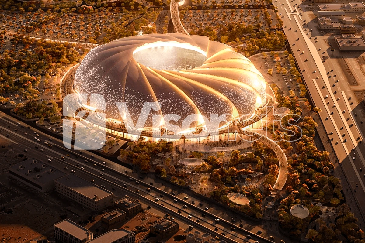 Sicherheitsnetze Typ "S" VISORNETS + Mückennetze VISORNETS - Aramco Stadium - Saudi-Arabien